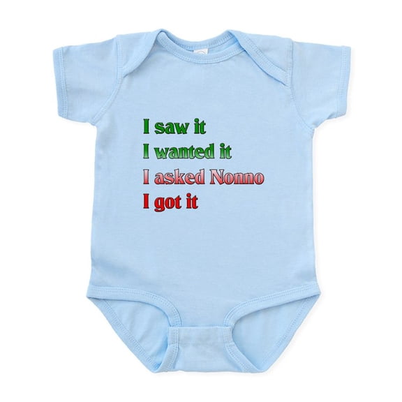 CafePress - I Asked Nonno Infant Bodysuit - Baby Light Bodysuit, Size Newborn - 24 Months