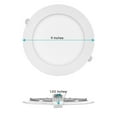 thumbnail image 5 of Luxrite 4 Pack 8" Ultra Thin LED Recessed Light with J-Box 18W 5 Color Options Dimmable 1500 Lumens Energy Star IC Rated, 5 of 5