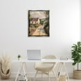 thumbnail image 2 of Stupell Industries Scenic Cottage Road Landscape & Nature Painting Gray Floater Framed Canvas Art Print Wall Art, 25 x 31, 2 of 9