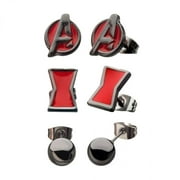 Black Widow 804399 Black Widow Movie Earrings Set - 3 Piece