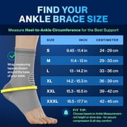 MODVEL Ankle Brace, Grey, Large, (2 Pack)