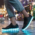 thumbnail image 4 of KELINFONG Mens Skate Shoes Boys USB Charging Light up Shoes Sports LED Shoes Dancing Sneakers, 4 of 7