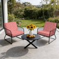 thumbnail image 6 of Outdoor Patio Cushion Covers 4 Pack Coral Pink Eucalyptus Leaves Patio Chair Cushion Covers Botanical Vine Branches Farmhouse Waterproof Outdoor Seat Cushion Covers for Patio Furniture 20"x18", 6 of 9