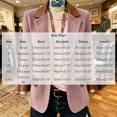 thumbnail image 4 of TGSLY Women's Faux Leather Trim Corduroy Blazer Lightweight Notched Lapel Long Sleeve Jacket Dressy Casual Single Breasted Button Solid Color Suit Coat with Pockets XXXL, 4 of 10