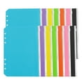 thumbnail image 1 of 14PCS PVC Zipper A5 Stationery School Handle Paper Leaf Bags Pocket 6 Holes Durable Waterproof Grid Transparent, 1 of 5