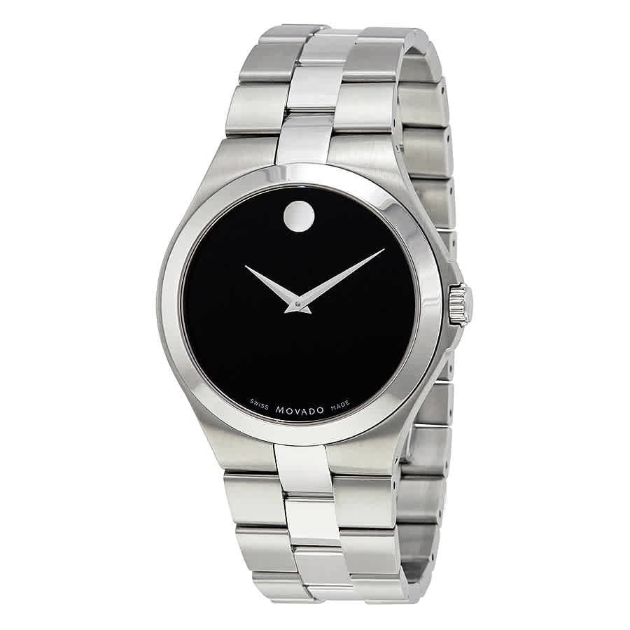 Movado Quadro Black Dial Men's Watch 