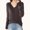 🔥 Coffee, variant on Womens Sweatshirt V Neck Lightweight and Warm Knitted Long Sleeve Womens Sweaters Solid Color Plus Size Loose Womens Fall Outfits Active Winter for Weekend Breakfasts Khaki XXL