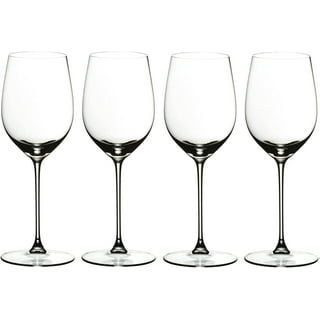 G Francis Unique Wine Glasses Set of 4 - 16oz Square Bottom Modern Stemware