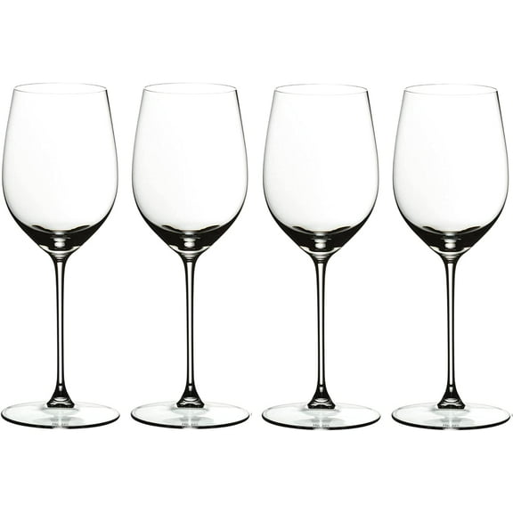 Riedel Viognier and Chardonnay Wine Glasses Dishwasher Safe White Wine Glass Set, 4 Pack