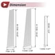 thumbnail image 3 of 6 Piezas de Moldura de Ventana del Pilar de la Puerta para Lexus CT200h 2011-2019 Pegatina Antirrayones del Pilar Izquierda Derecha Delantera Trasera Tono Plateado, 3 of 7