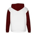 thumbnail image 4 of gbyLJF Hoodies for Men Drawstring Checkered Printed Hooded Sweatshirt Long Sleeve Flannel Shirts Men Apparel Pullover with Pocket, 4 of 5