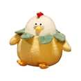 thumbnail image 3 of Adorable pollito de peluche, juguete portátil, decoración, figuras de peluche, almohada para tirar Verde 33cm, 3 of 9