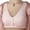 Beige, variant on Stylish SMihono Women's Cotton Front-Closure Leisure Bra, Cozy Seamless Wire Free Front Snap Button Lace Bra Underwear Everyday Bras Gray XL