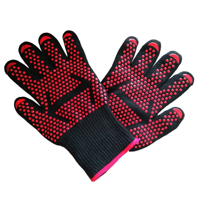 Oleegame 1PC High Temperature 800 Degree Fireproof Grill And Heat Insulation Oven Gloves