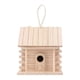 thumbnail image 1 of Casa de madera de madera Cuerva de pájaros de madera con cordón azul de pájaros azules de pájaros nido de pájaros refugio para pájaros para balcón jar, 1 of 8