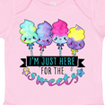 thumbnail image 4 of Inktastic I'm Just Here for the Sweets with Spun Sugar Candy Boys or Girls Baby Bodysuit, 4 of 5
