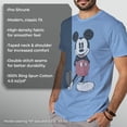 thumbnail image 6 of Disney Mickey Mouse Classic Pose Distressed Light Blue Heather Men's T-Shirt (Medium), 6 of 9