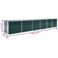 thumbnail image 2 of vidaXL Raised Bed Green Galvanized Steel 189 x 31.5 x 30.3 in Durable, 2 of 4