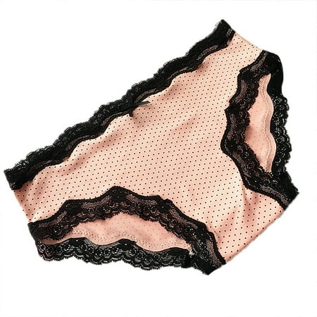 

Yubatuo Lingerie for Women Lace Panties S Girl Bowknot Underwear Briefs Plus Size Underpants