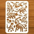 thumbnail image 6 of Dinosaur Painting Stencil 11.69x8.27 Inch Reusable Craft Stencils Hollow Out Drawing Painting Template for Painting on Wood Fabric Paper Walls Canvas Furniture, 6 of 9