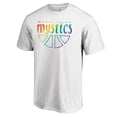 thumbnail image 2 of Unisex White Washington Mystics Team Pride Wordmark T-Shirt, 2 of 3