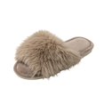 thumbnail image 2 of Willtoo House Slippers For Womens Winter Open Toe Fuzzy Slippers Memory Foam Fluffy Non Slip Indoor Outdoor Sandal, 2 of 3