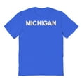 thumbnail image 1 of Michigan Graphic Royal Men's Cotton T-Shirt, 1 of 1
