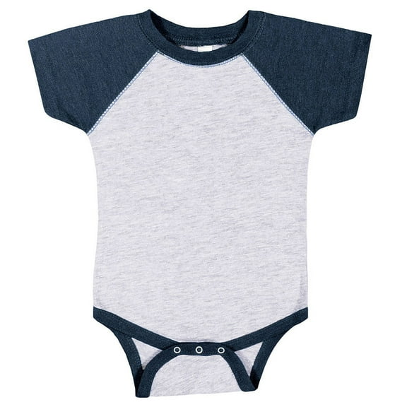 Rabbit Skins Infant Vintage Fine Jersey Baseball Bodysuit