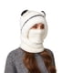 thumbnail image 4 of Sombrero de invierno de punto grueso para mujer | Gorro cálido forrado de forro polar con cobertura de orejas y rostro | Lana cortaviento, ajuste elástico y acogedor, gorra térmica suave para clima, 4 of 8