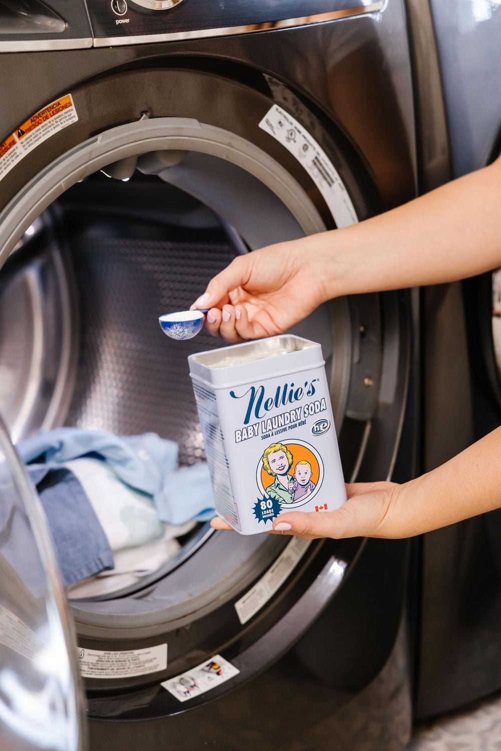 Nellie's Baby Laundry Soda, 1.2kg, Unscented Laundry Detergent