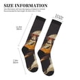 thumbnail image 2 of Lsque Modern Funny Duck Pattern Sport Compression Socks for Men & Women 15-20 mmHg Knee High Nurse Pregnant Running Medical and Travel Athletic, 2 of 6