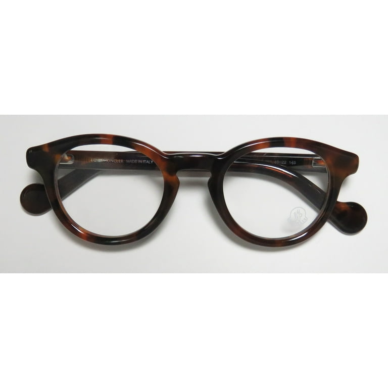 Moncler Round Eyeglasses ML5002 052 Dark Havana 46mm 5002