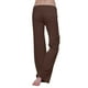 thumbnail image 4 of ICHUANYI Clearance Women Workout Out Leggings Stretch Waist Button Pocket Yoga Gym Loose Pants(Brown, XS) ICHUANYI WER2023080705548, 4 of 7