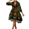 thumbnail image 1 of Gibobby Vestido Causal para Mujer de Verano Vestidos camiseros sueltos casuales para mujer Vestidos estampados Ropa de club nocturno(Camuflaje,M), 1 of 5