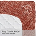 thumbnail image 7 of Mainstays 100% Cotton Extra Soft Jersey Bed Sheet Set, Full, Red Canyon Crackle, 4 Pieces, 7 of 7