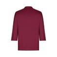 thumbnail image 4 of Ecqkame Womens Blouses Fashion Solid Color Breathable Regular Short Sleeves Round Neck Comfy Tops Womens Casual Tops Wine XXXL, 4 of 5