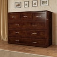thumbnail image 3 of AFI Deerfield Coffre-Lit Escamotable Moderne en Bois Massif Pleine Grandeur avec Matelas, Noyer, 3 of 18