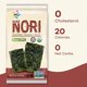 thumbnail image 2 of Seasoned Seaweed Snacks Sheets – Organic Sea Salt Flavor 12 Individual Packs Roasted Crispy Premium 100% Natural Laver Kim Nori 4g 0.14 Ounce 김 のり 海苔 紫菜, 2 of 5