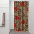 thumbnail image 2 of Pioneer Flower Floral Print Pattern Shower Curtain 36”x72", Bathroom Decorative Shower Curtain Set with 12 Hooks, Waterproof Washable, 2 of 6