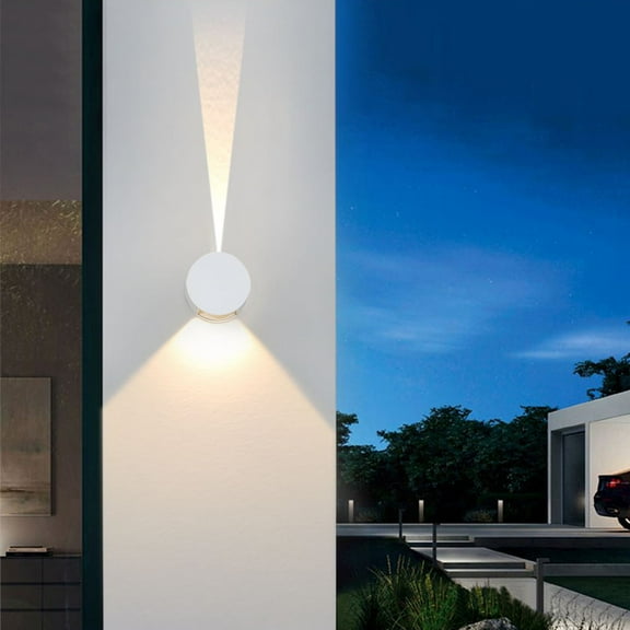 Zenithome LED Dimmable Wall Sconce, 6W Modern Indoor Up Down Lighting Fixture for Living Room Hallway Stairs, Aluminum, 4000K Cool White