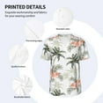 thumbnail image 5 of Fotbe Vintage Palm Trees Baseball Jersey Shirt for Men and Women, Casual Short Sleeves Button Down T-Shirt-XX-Large, 5 of 9