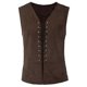 thumbnail image 1 of Medieval Renaissance Vest Pirate Cosplay Costume Gothic Steampunk Viking Sleeveless Lace-up Vest Waistcoat for Adult Men Women, 1 of 5