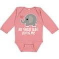 thumbnail image 3 of Inktastic Great Aunt Loves Me Elephant Boys or Girls Long Sleeve Baby Bodysuit, 3 of 5