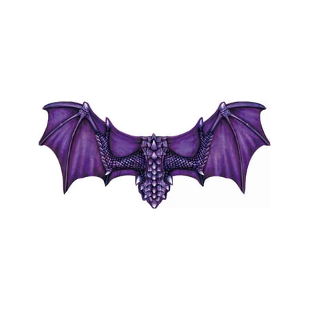Feel Soft Sublimated Fabric Purple Dragon Wings Costume