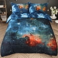 thumbnail image 3 of REGALWOVEN 3Pcs Comforter Set All-Season Down Quilted Comforter Set Blue, Full/Queen, 3 of 6
