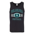 thumbnail image 2 of Wild Bobby City of Philadelphia PHI American Football Fantasy Fan Sports Mens Graphic Tank Top, Black, X-Large, 2 of 3