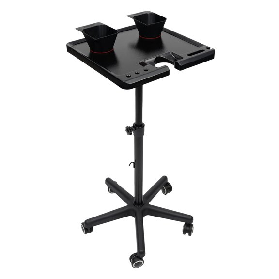 Rolling Salon Tray Cart, Hair Extension Tool / Height Adjustable for Hair Salon