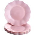 thumbnail image 1 of Vintage Embossed Plastic Dinner Plates for Party - 10 PC - Heavy Duty Disposable Dinner Set - 10.75” - Fine China Look Dishes - Perfect for Baby Showers, Weddings etc. - Blush - Chateau Collection, 1 of 2