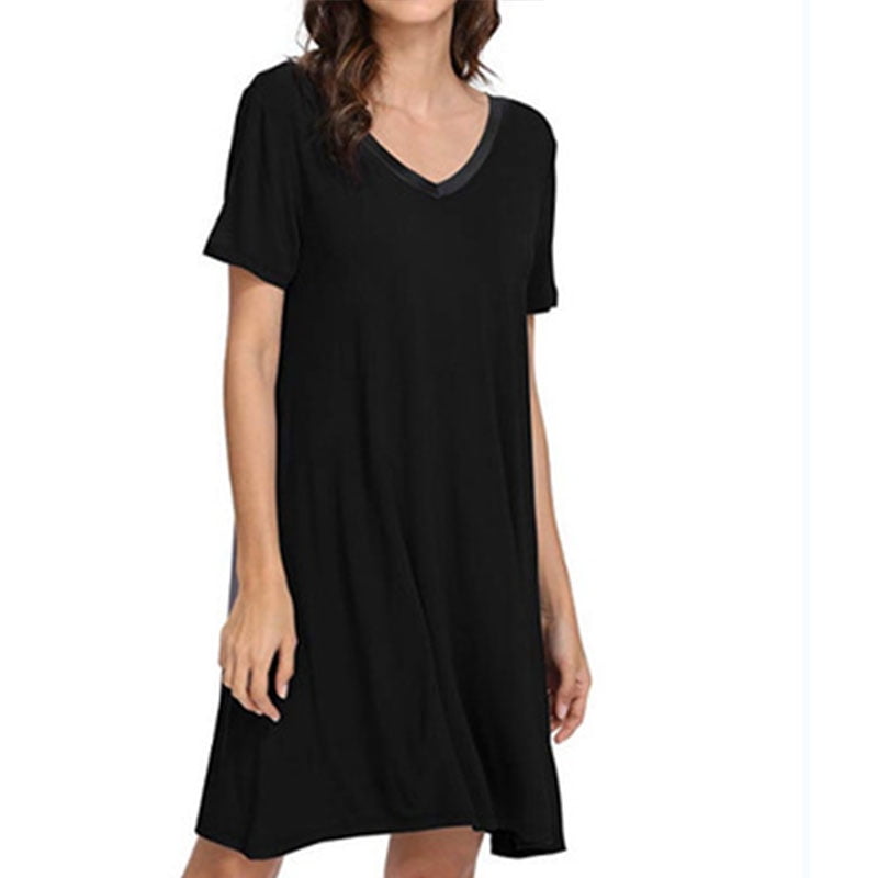 one shoulder casual t shirt dress