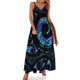 thumbnail image 1 of Vestido sin mangas con diseño de tatuaje Koru Paua maorí de Nueva Zelanda Vestido largo vestidos verano mujer, 1 of 7